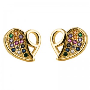 Dámské Evropy a americkýnový styl Flower Butterflynáušnice přehnané kreativní módní vykládače zirkon duhanáušnice ženy